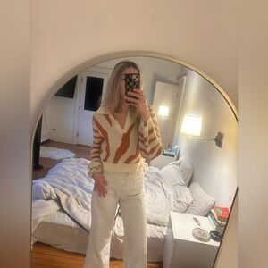 STORIA Zebra Crop Sweater